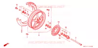 ROUE AVANT pour Honda CB 750 NIGHTHAWK de 1998