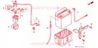 BATTERIE pour Honda CB 750 NIGHTHAWK de 1999