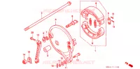 FLASQUE   MACHOIRES DE FREIN ARRIERE pour Honda CB 750 NIGHTHAWK de 1999