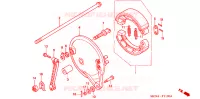 FLASQUE   MACHOIRES DE FREIN ARRIERE pour Honda CB 750 NIGHTHAWK de 2000