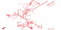PEDALE pour Honda CB 750 NIGHTHAWK de 2000