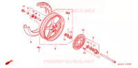 ROUE AVANT pour Honda CB 750 NIGHTHAWK de 2000
