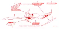 AUTOCOLLANTS pour Honda CBF 1000 de 2008