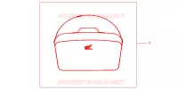 SAC INTERIEUR DE TOP CASE pour Honda CBF 1000 de 2008