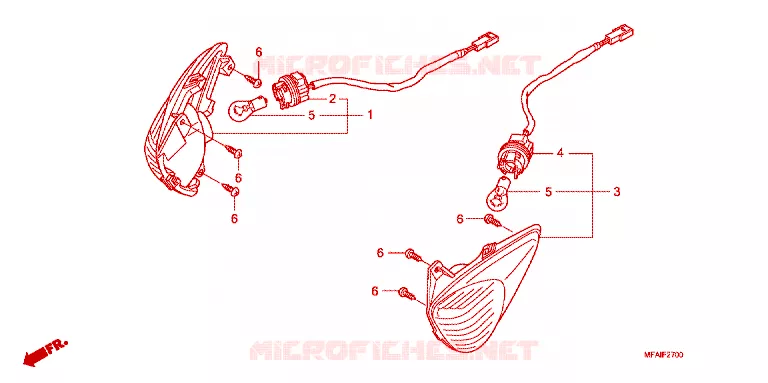 CLIGNOTANT Honda MOTO 1000 CBF 2008  CBF10008