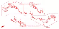 CLIGNOTANT pour Honda CB 110 Front brake drum de 2015