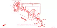FLASQUE   MACHOIRES DE FREIN AVANT pour Honda CB 110 Front brake drum de 2015
