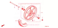 ROUE AVANT pour Honda CB 110 Front brake drum de 2015