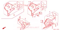 CARENAGES INFERIEUR pour Honda CBR 600 F4 de 2001
