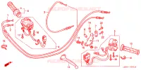 LEVIER DE GUIDON   CABLE   COMMODO pour Honda CBR 600 F4 de 2001
