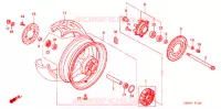 ROUE ARRIERE pour Honda CBR 600 F4 de 2003