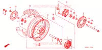 ROUE ARRIERE pour Honda CBR 600 F4 de 2005