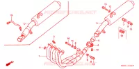 SILENCIEUX D'ECHAPPEMENT pour Honda CBR 600 F4 de 2005