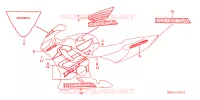 AUTOCOLLANTS pour Honda CBR 600 F4i de 2006