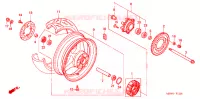 ROUE ARRIERE pour Honda CBR 600 F4i de 2006