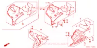 CARENAGES INFERIEUR pour Honda CBR 600 F4 de 2000