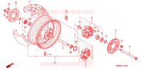 ROUE ARRIERE pour Honda CBR 600 F4 de 2000