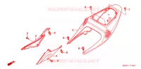 CARENAGES ARRIERE pour Honda CBR 600 RR de 2005