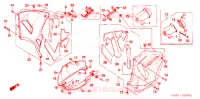 CARENAGES INFERIEUR pour Honda CBR 600 RR de 2005