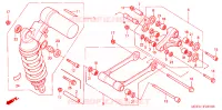 AMORTISSEUR ARRIERE pour Honda CBR 600 RR de 2006