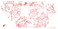 CARENAGES INFERIEUR pour Honda CBR 600 RR de 2006