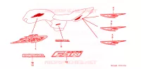 AUTOCOLLANTS pour Honda CG 125 TITAN KICK de 2003