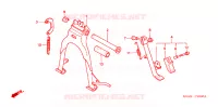 BEQUILLE pour Honda CG 125 TITAN KICK, PARTIDA ELETRICA de 2003