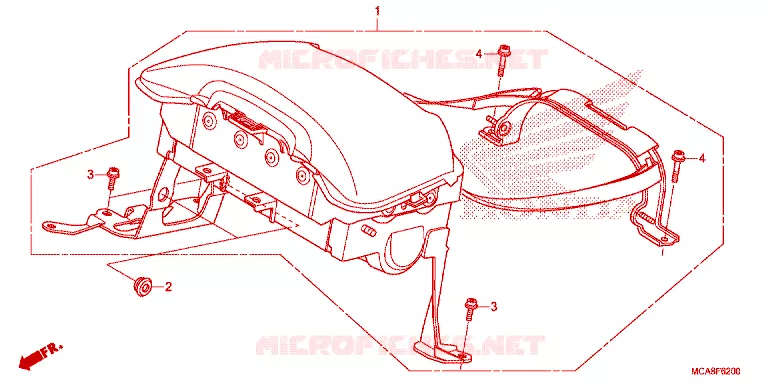 MODULE AIRBAG Honda MOTO 1800 GOLD-WING 2013  GL1800D