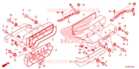 COUVRE CULASSE pour Honda GL 1800 GOLD WING ABS NAVI RED de 2015