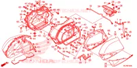 SACOCHE pour Honda GL 1800 GOLD WING ABS NAVI RED de 2015