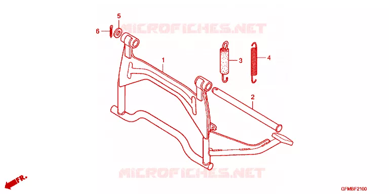 BEQUILLE Honda SCOOTER 110 LEAD 2009  NHX110A