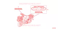 AUTOCOLLANTS pour Honda SUPER CUB 110 PRO スーパーカブ, TYPE J de 2016