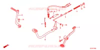 PEDALE   KICK pour Honda SUPER CUB 110 PRO スーパーカブ, TYPE J de 2016