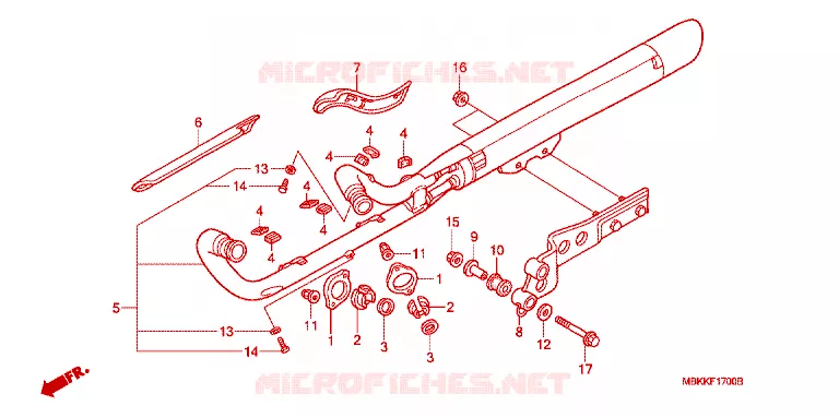 SILENCIEUX D'ECHAPPEMENT Honda MOTO 400 SHADOW 2005  NV400C5