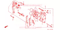 ETRIER DE FREIN AVANT pour Honda NX 250 AX1 de 1993