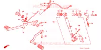 SELECTEUR   PEDALE DE FREIN pour Honda NX 250 AX1 de 1993