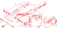 BRAS ARRIERE pour Honda NX 250 de 1990