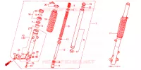 FOURCHE pour Honda NX 250 de 1990