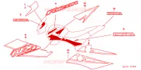 AUTOCOLLANTS pour Honda NX4 FALCON 400 de 2004