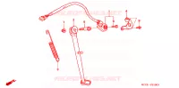 BEQUILLE pour Honda NX4 FALCON 400 de 2000