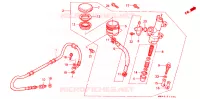 MAITRE CYLINDRE DE FREIN ARRIERE pour Honda RC45 RVF 750 de 1994