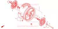 ROUE AVANT pour Honda RC45 RVF 750 de 1994