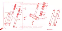 FOURCHE pour Honda 50 DIO de 1988