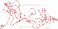 LEVIER DE GUIDON   CABLE   COMMODO pour Honda 50 DIO de 1988