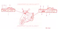 EMBLEME pour Honda 50 DIO de 1988