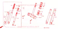 FOURCHE pour Honda 50 DIO de 1988