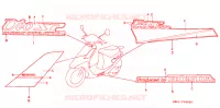EMBLEME pour Honda 50 DIO SPECIAL EDITION MARINE de 1989
