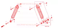 AMORTISSEUR AVANT pour Honda FOURTRAX 500 FOREMAN RUBICON Hydrostatic de 2008