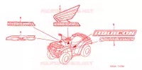 AUTOCOLLANTS pour Honda FOURTRAX 500 FOREMAN RUBICON Hydrostatic de 2008