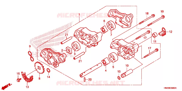 POMPE A HUILE Honda ATV 500 FOURTRAX 2013  TRX500FAD